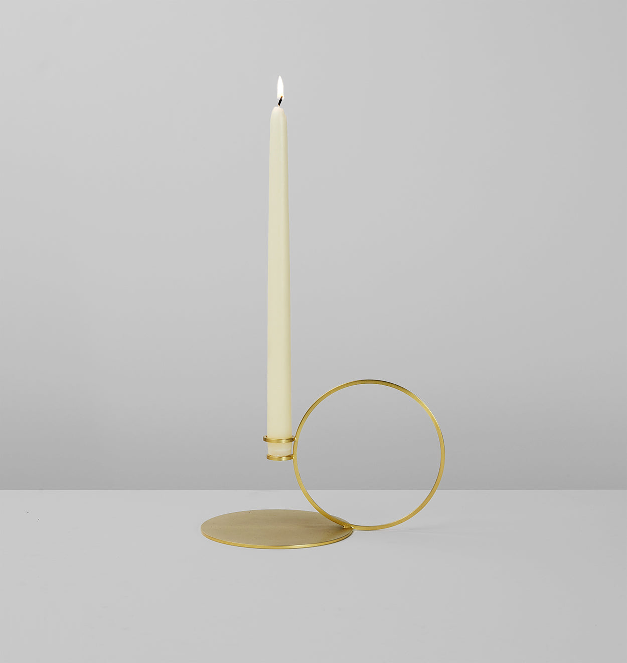 Set of 2 | Bugia Candle Holder | Brushed Brass