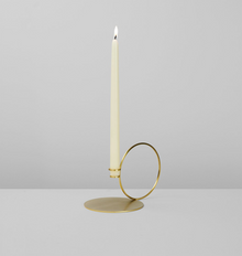 Set of 2 | Bugia Candle Holder | Brushed Brass