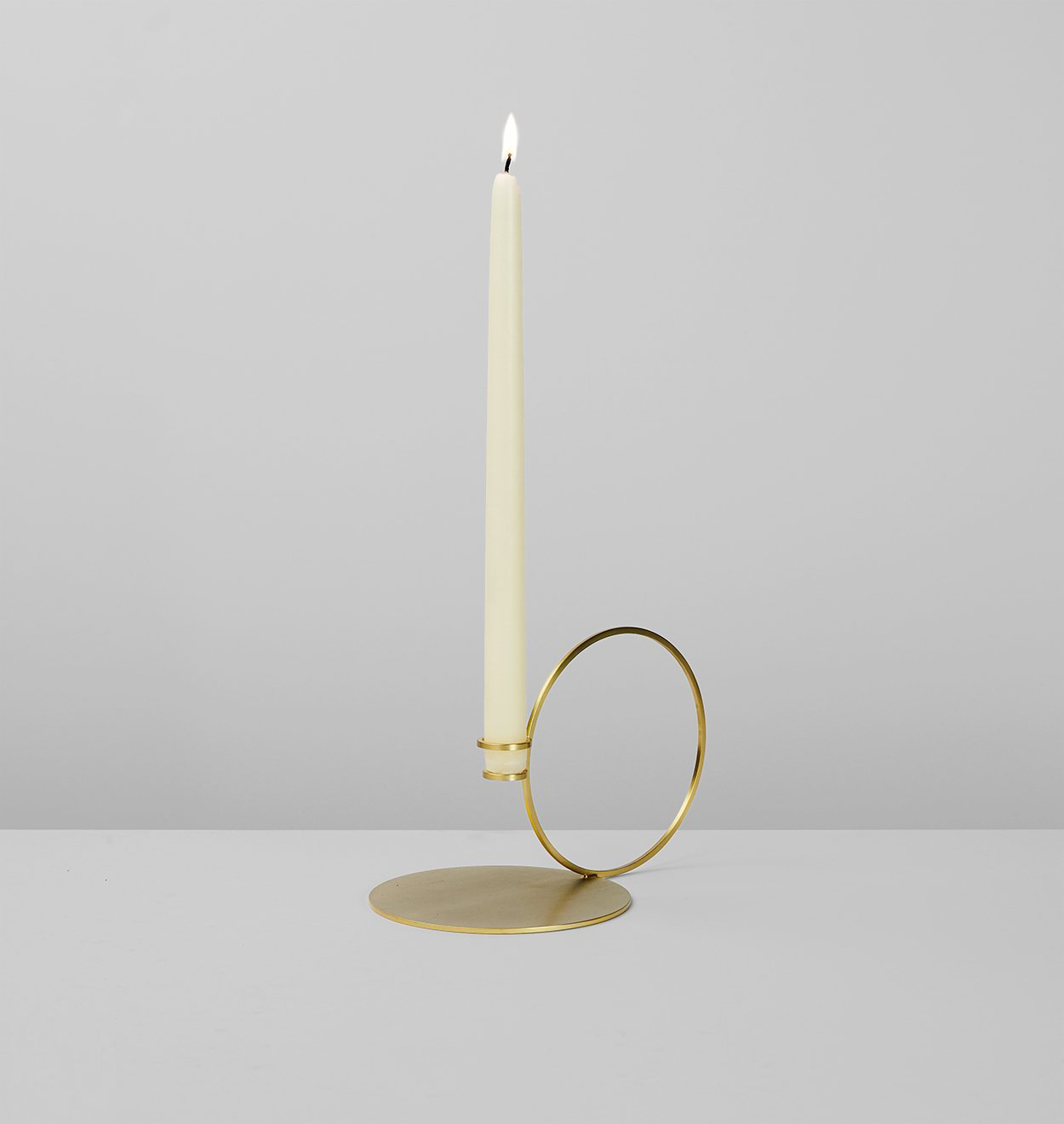 Set of 2 | Bugia Candle Holder | Brushed Brass