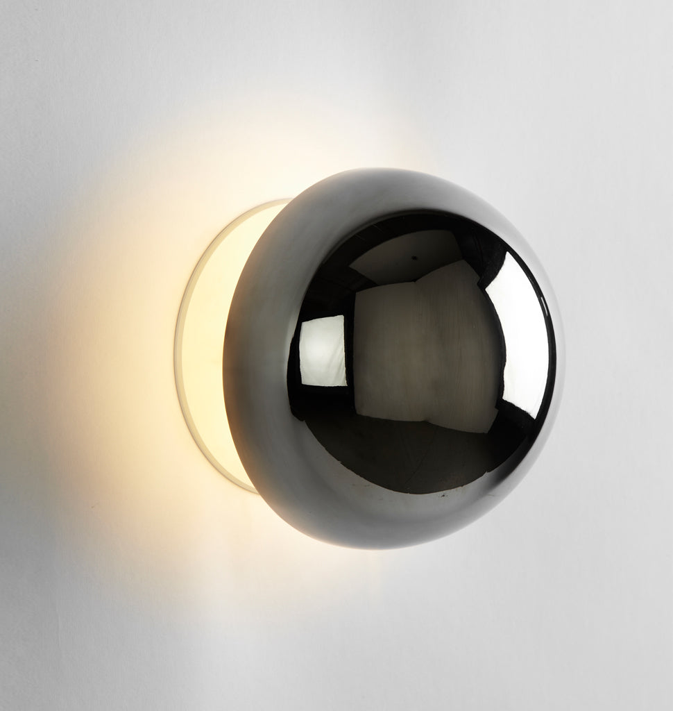 Eclipse Fixed Sconce | 5in Round | Chrome