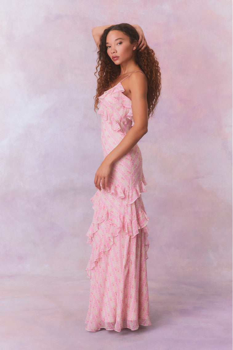 Rialto Heirloom Print Maxi Dress | Macaroon