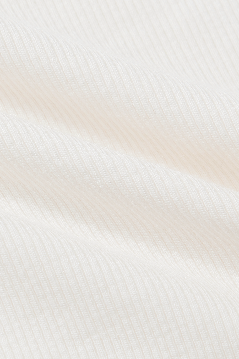 Ribbed Modal Body Form Tee | Blanc