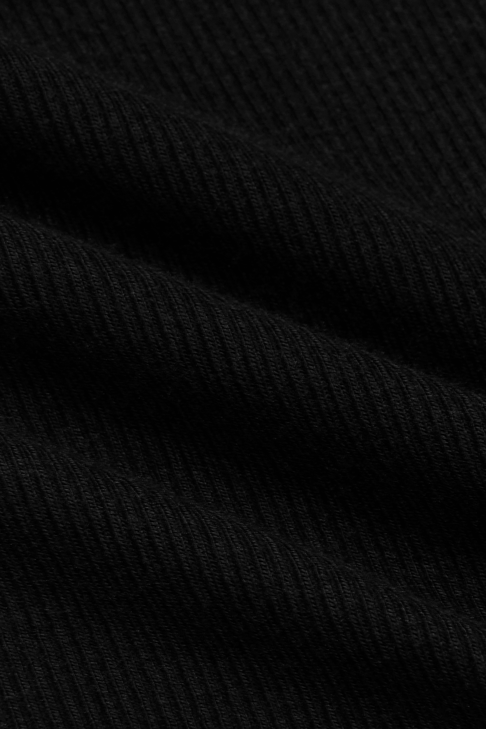 Ribbed Modal Body Form Tee | Onyx