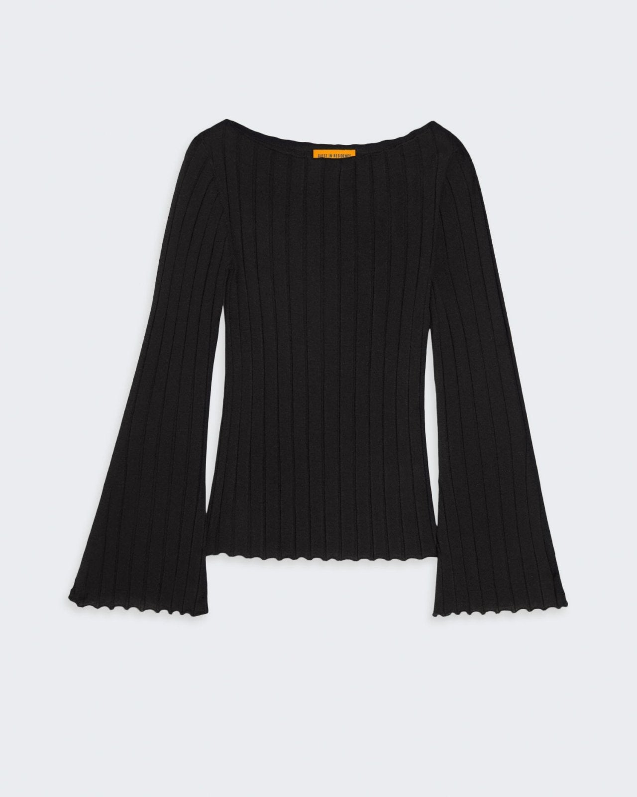 Womens | Rib Flare Top | Black