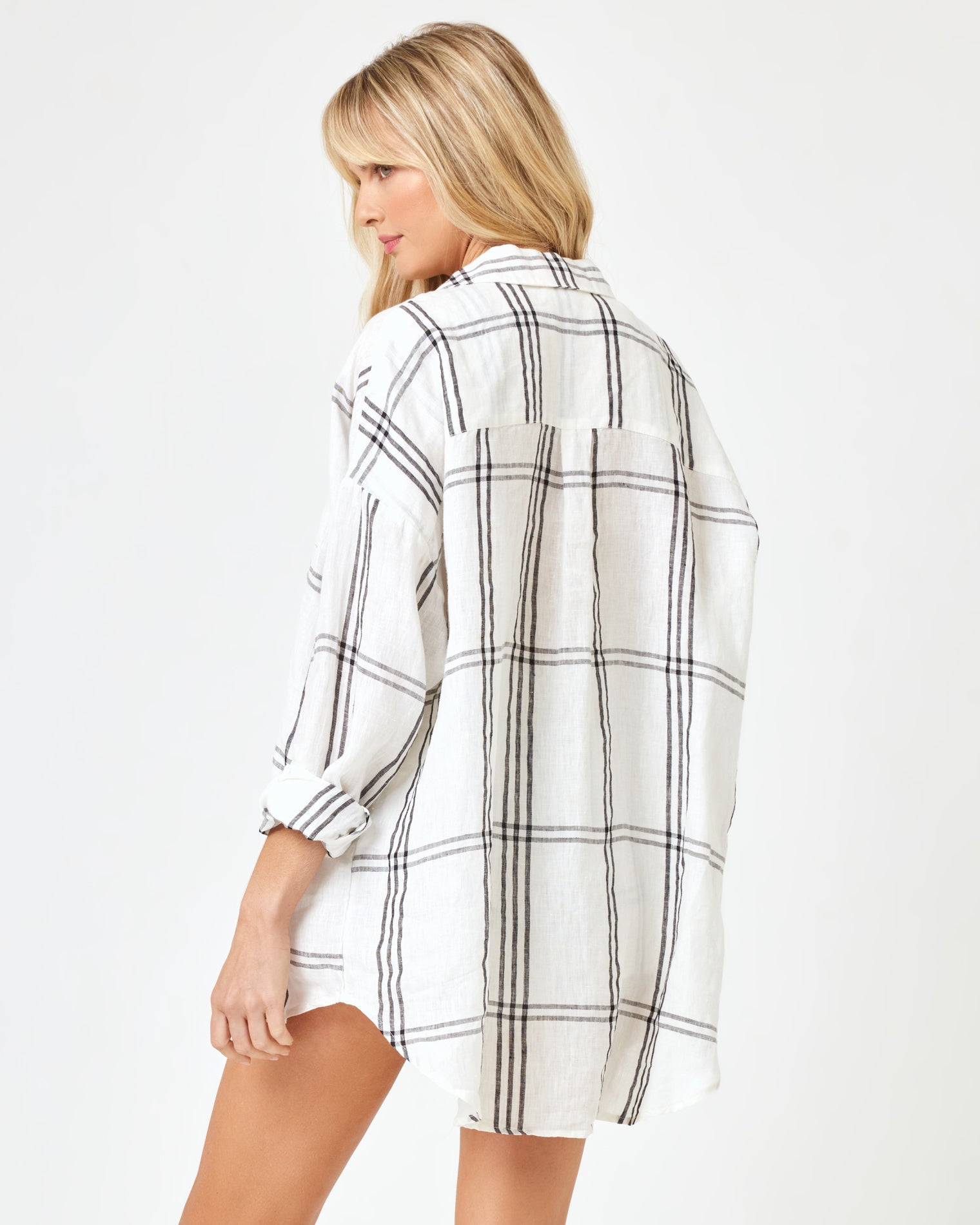 Late Mornings Plaid | Model: Lura (size: S)