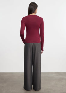 Fluid Jersey Draped Boatneck | Barolo