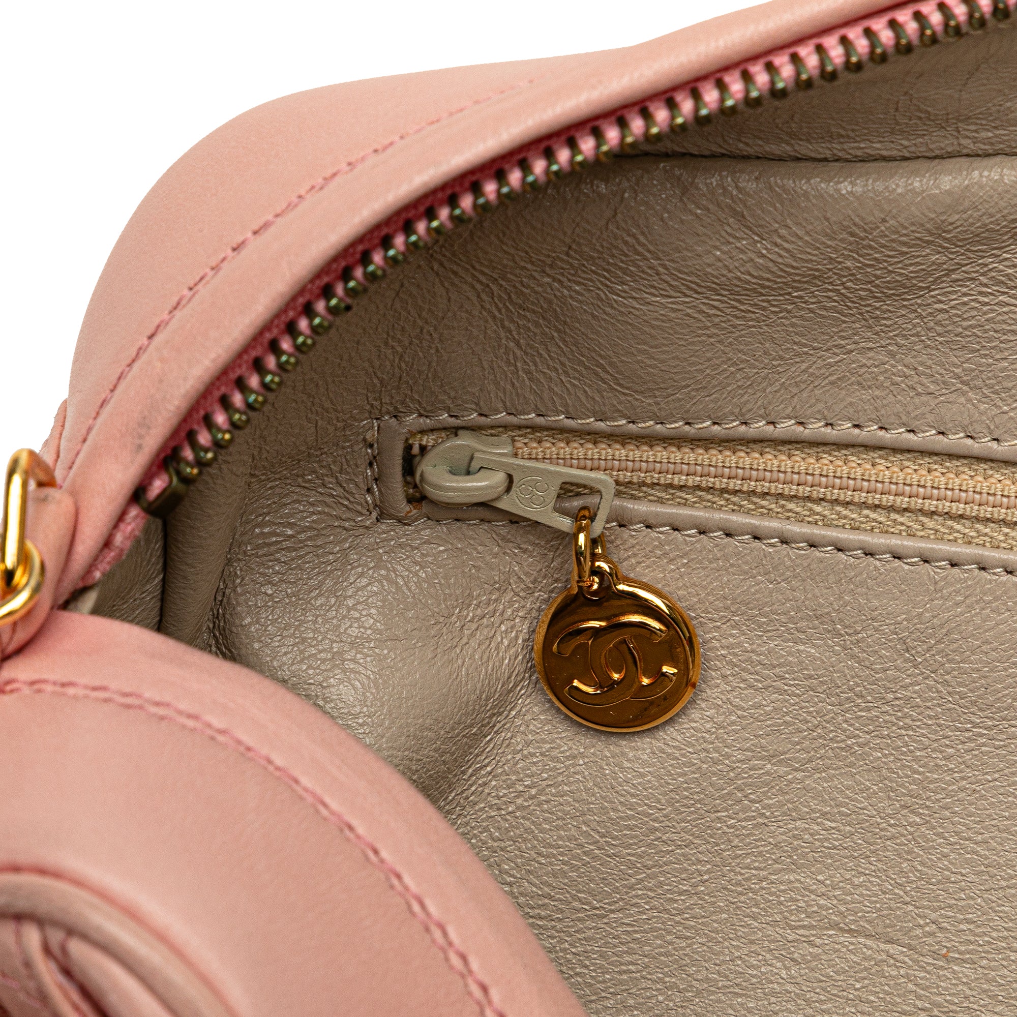 Chanel | Pre-Owned CC Quilted Lambskin Camera Crossbody | Pink/Light Pink