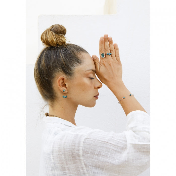 Jala Chrysocolle Ring | 18K Rose Gold