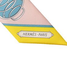 Hermès | Pre-Owned Lift Profile Silk Twilly Scarf | Pink
