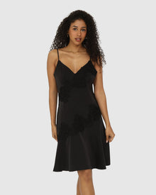 Women | Real Love Slip Dress | Black