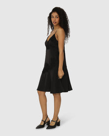 Women | Real Love Slip Dress | Black
