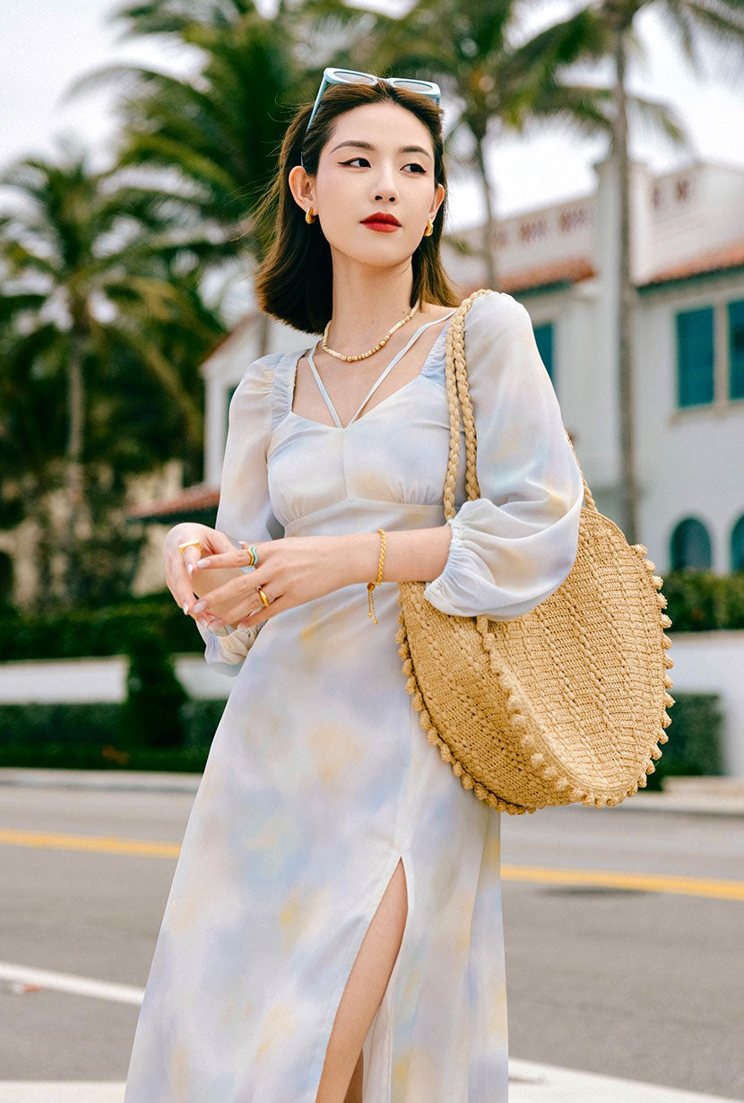 Raya Dress | Abstract Sky