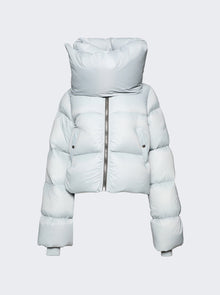 Women | Rick Owens | Funnel Neck Jacket | Pale Blue