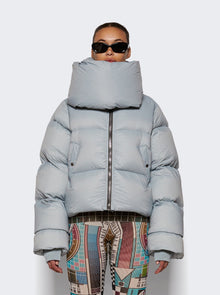 Women | Rick Owens | Funnel Neck Jacket | Pale Blue