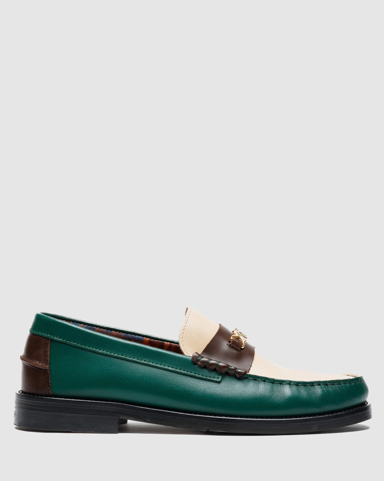 Mens | Roma Leather Loafer | Vintage Green