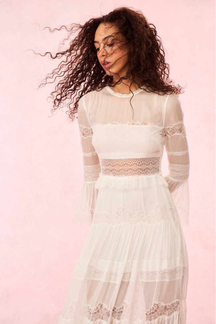 Rosney Lace Maxi Dress | Ivory