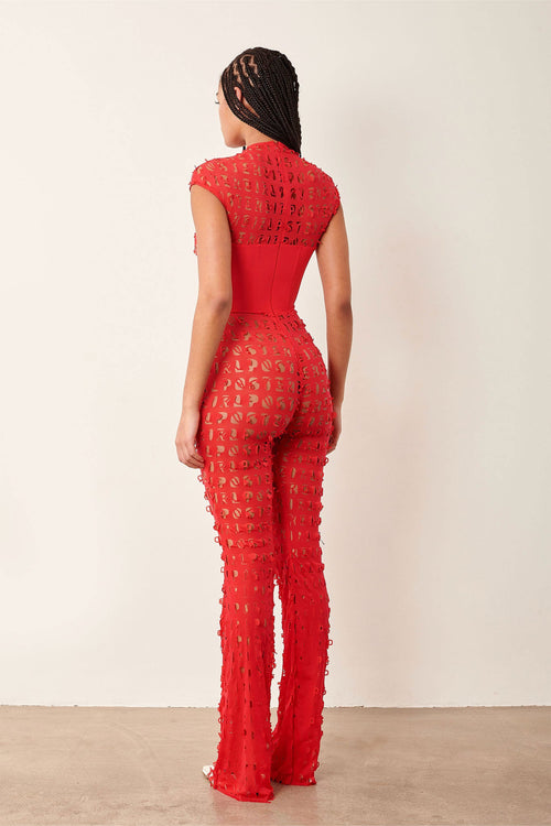 Womens | Rossi Jumpsuit | Red