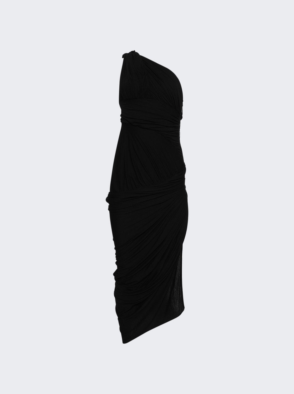 Rick Owens | Lido Draped Midi Dress | Black