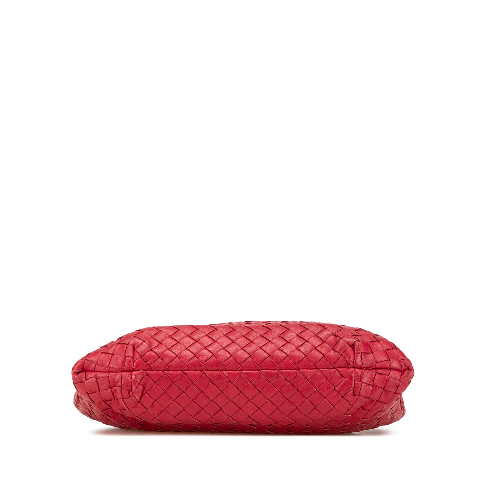 Bottega Veneta | Pre-Owned Small Nappa Intrecciato Capri | Red