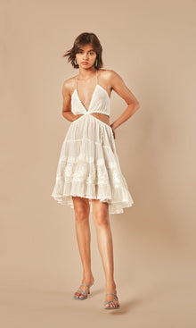 Womens | Ame Dot Net Dress Short | Off White