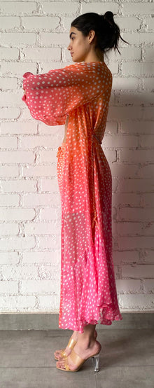 Rococo Sand | Blaire Cape Shawl | Orange/Pink Ombre