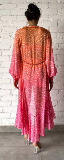 Rococo Sand | Blaire Cape Shawl | Orange/Pink Ombre