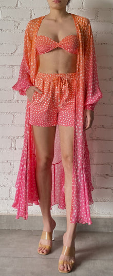 Rococo Sand | Blaire Cape Shawl | Orange/Pink Ombre