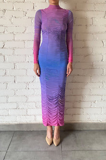 Midi Dress | Purple/Pink