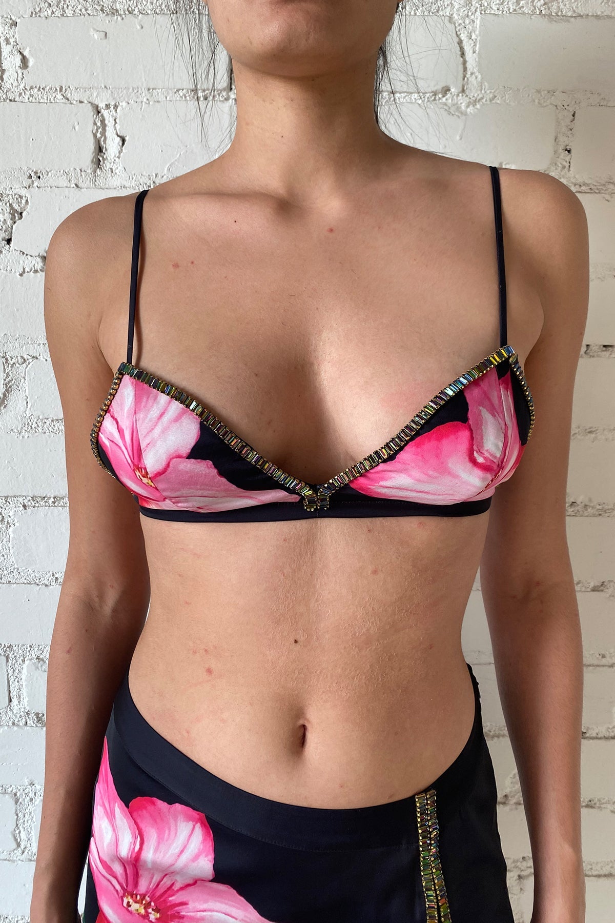 Beaded Bralette | Black