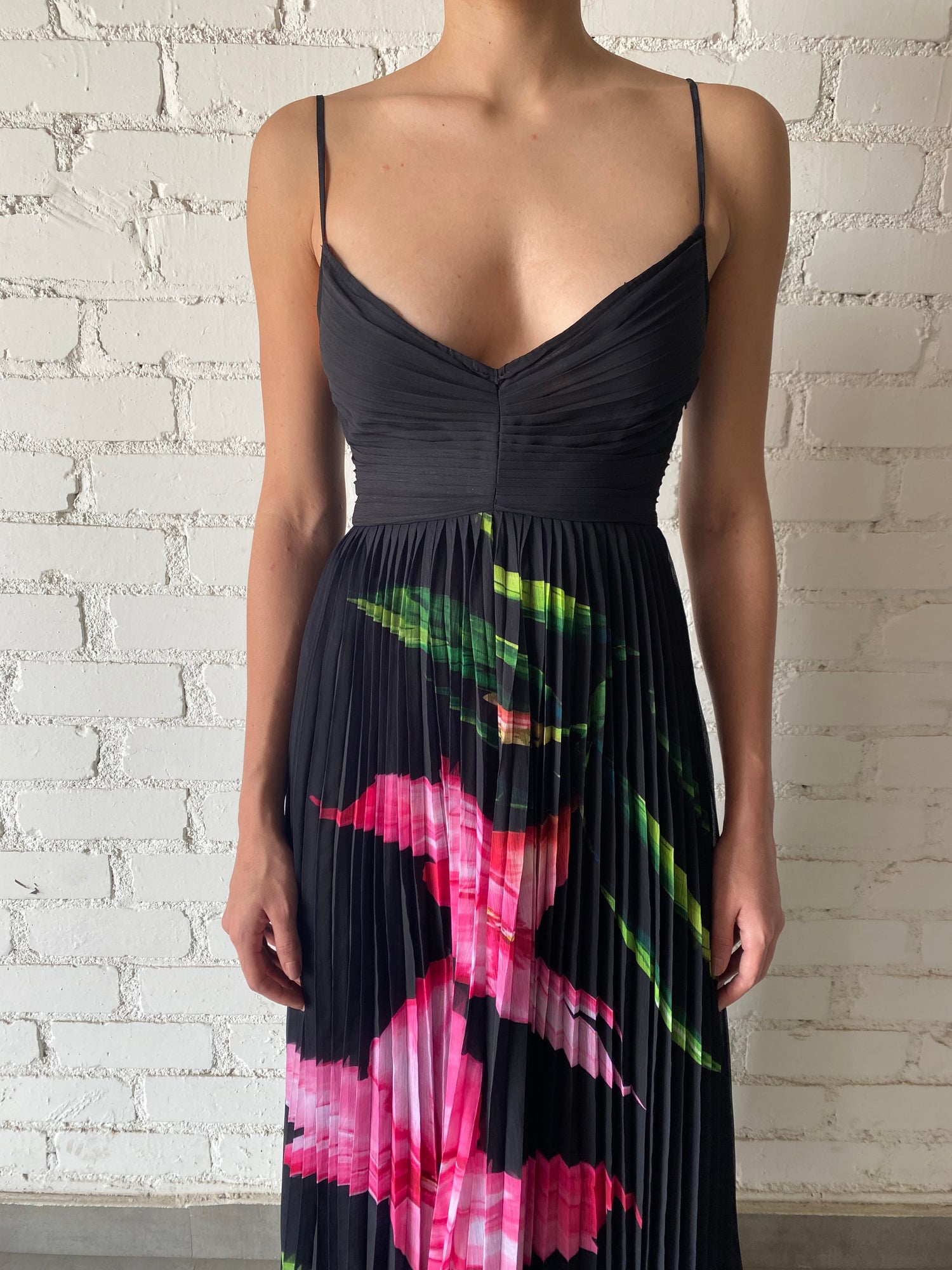 Rococo Sand | Bryn Pleated Dress | Black