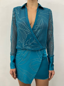 Rococo Sand | Cari Shirt Dress | Teal