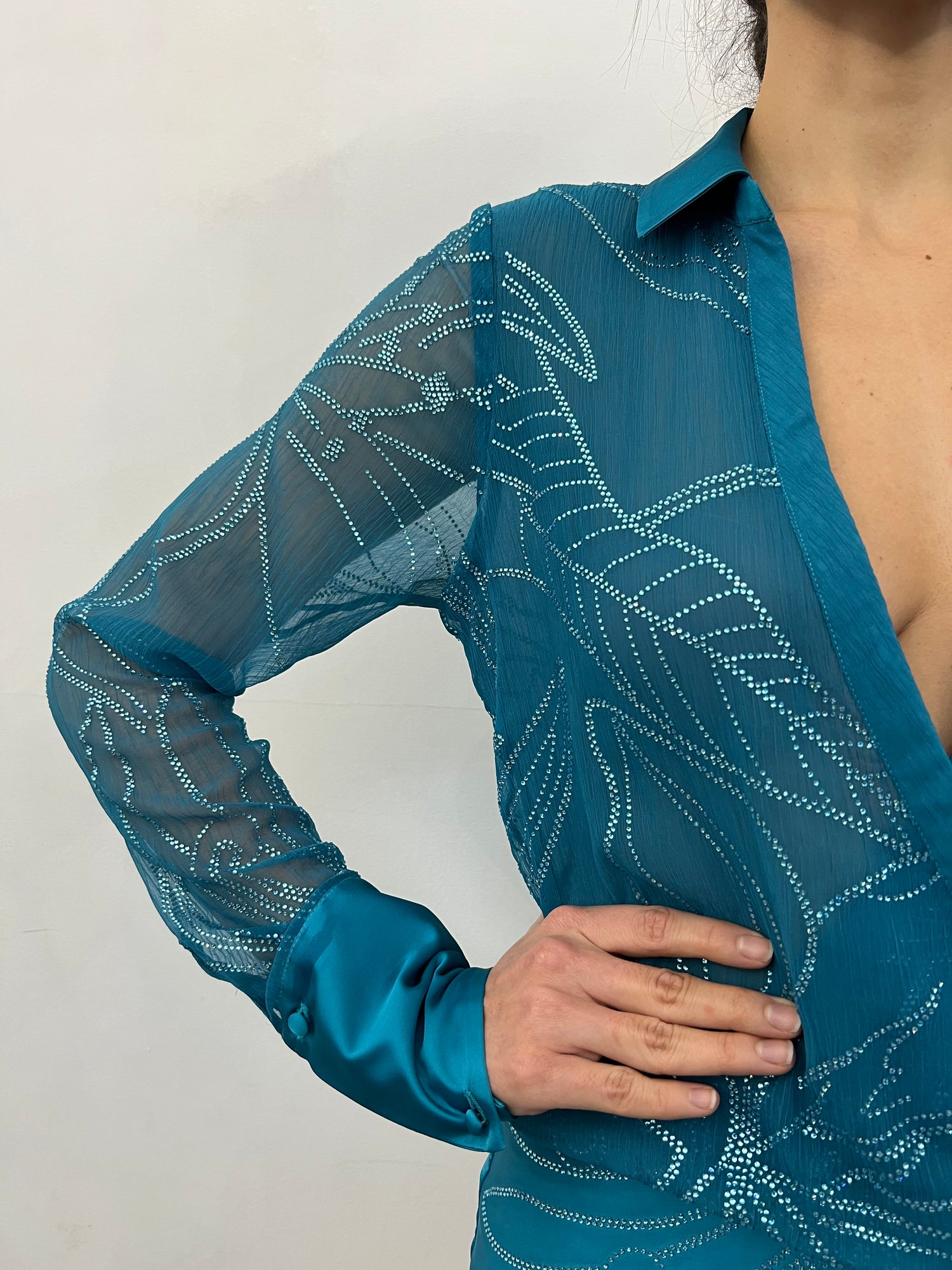 Rococo Sand | Cari Shirt Dress | Teal