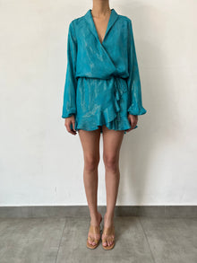 Rococo Sand | Cari Short Dress | Teal