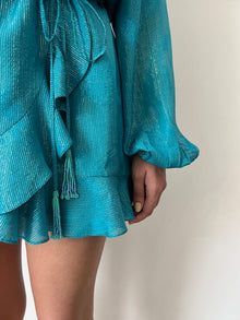Rococo Sand | Cari Short Dress | Teal