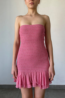 Bandeau Short Dress - SU23 | Pink