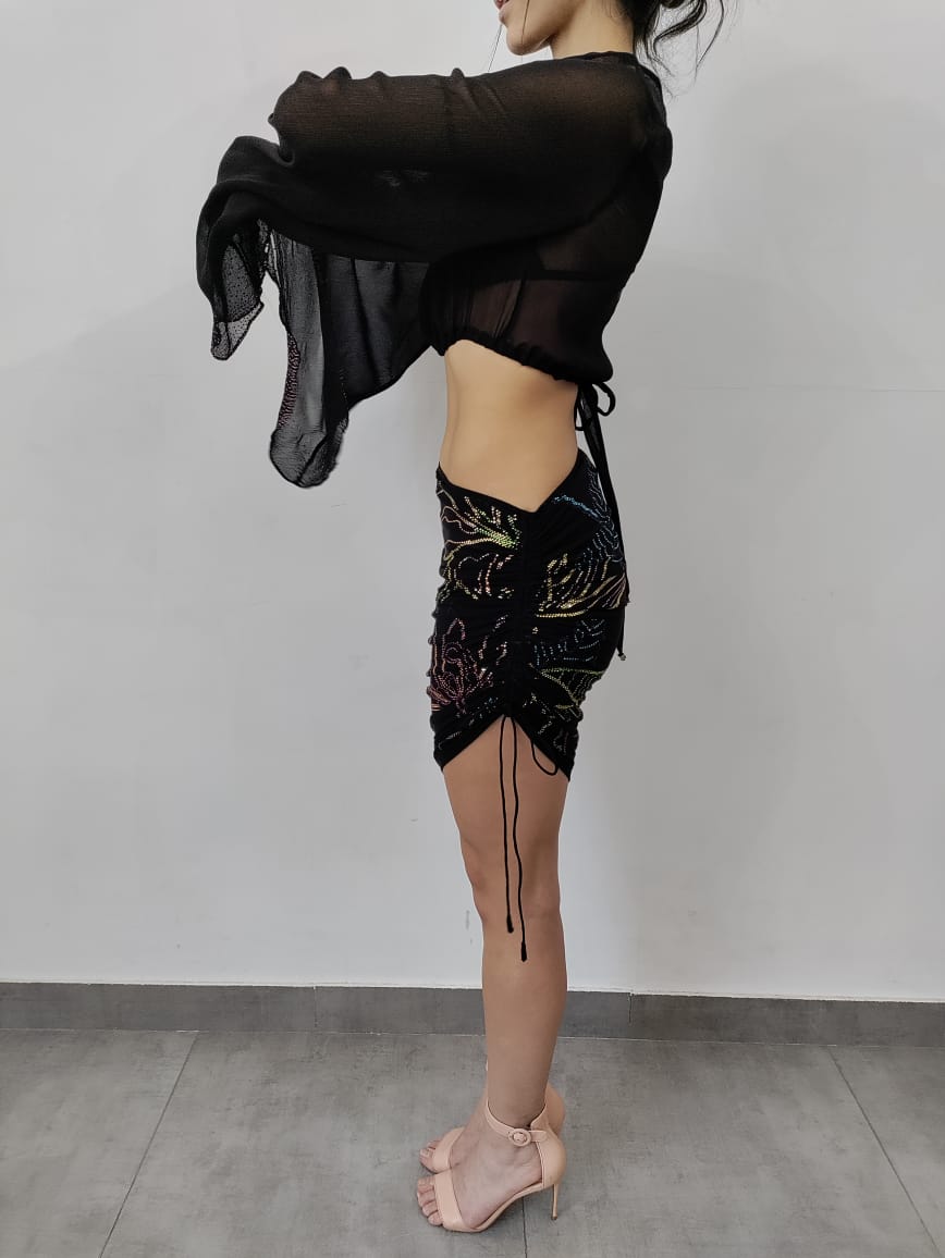 Rococo Sand | Chris Long-Sleeve Top | Black