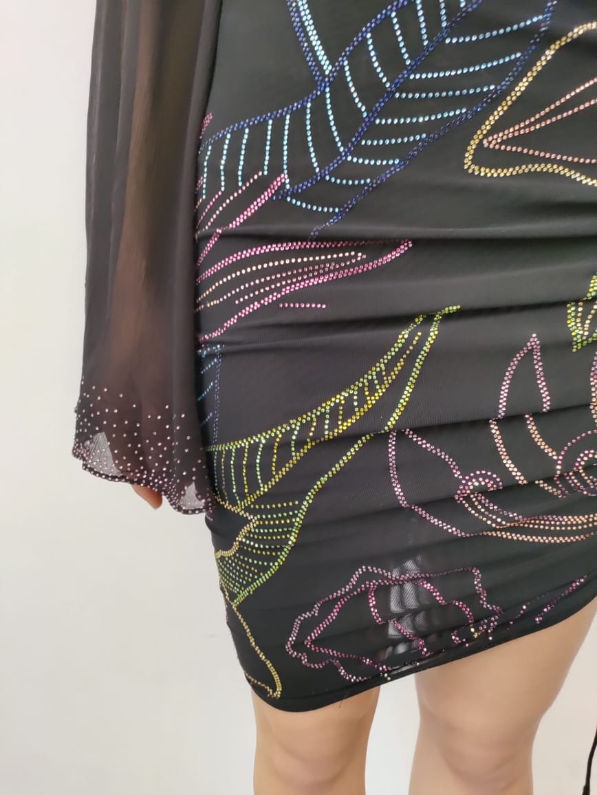 Rococo Sand | Chris Mini Skirt | Black