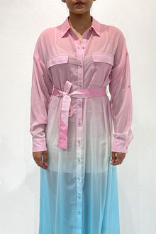 Long Dress | Pink/Blue