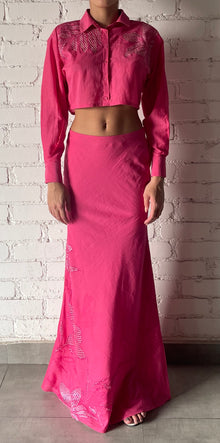 Rococo Sand | Cleo Crop Shirt | Pink