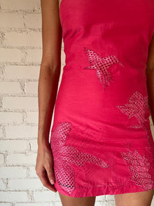 Rococo Sand | Cleo Spaghetti Strap Halter-Neck Short Dress | Pink