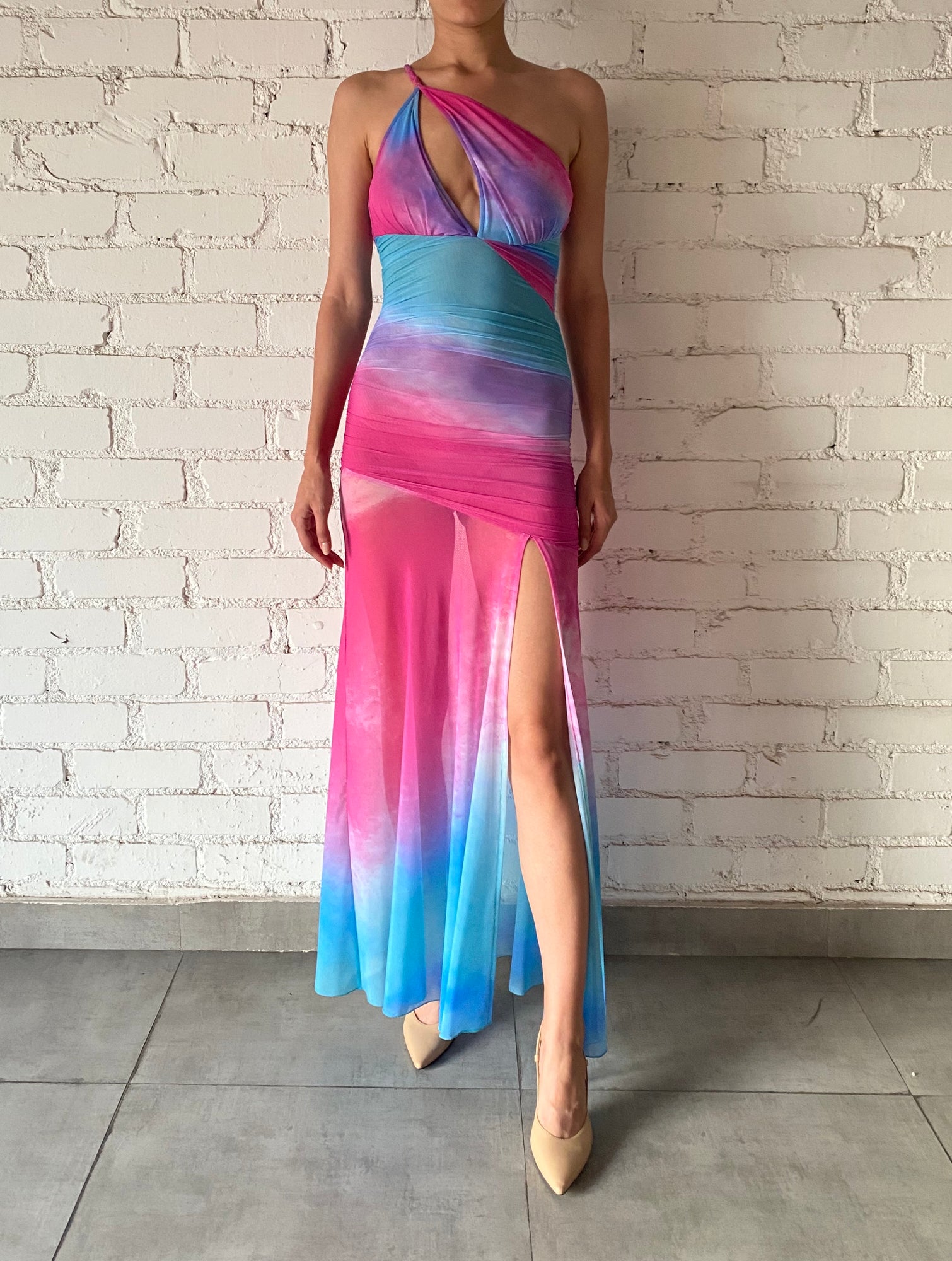 Rococo Sand | Cloud Long Dress | Multicolor