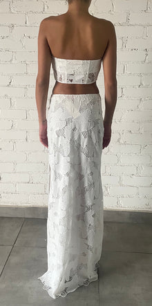 Rococo Sand | Coco Long Lace Skirt | White