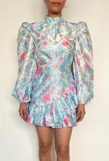 Rococo Sand | Diana Short Dress | Soft Blue/White