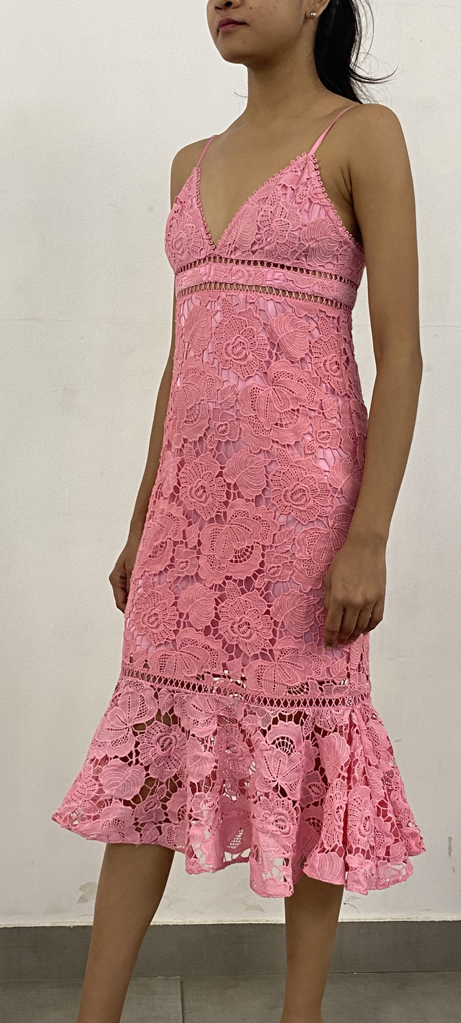 Rococo Sand | Eliza Midi Dress | Pink