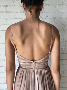 Rococo Sand | Gaia Spaghetti Strap Long Dress | Nude