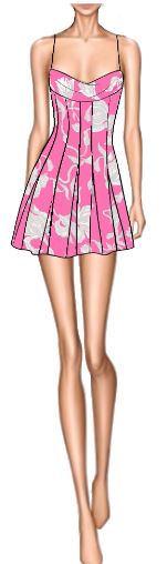 Rococo Sand | Grace Mini Dress | Pink/White