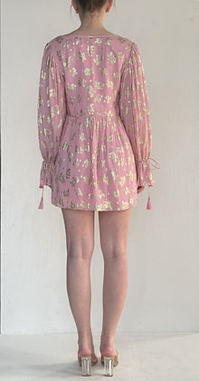 Rococo Sand | Foil Short Dress | Pink