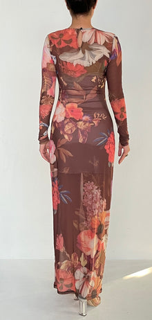 Rococo Sand | Brown Bodycon Long Dress | Brown