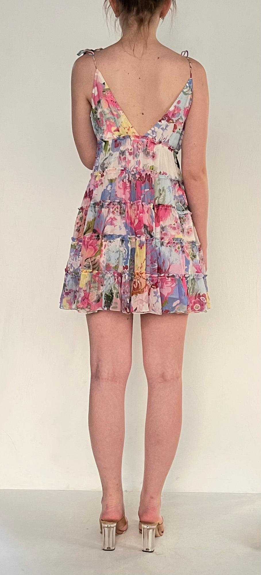 Rococo Sand | Strappy Short Dress | Pink