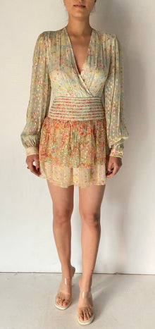 Rococo Sand | Sherring Short Dress | Multicolor